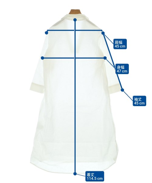 ITEMS URBAN RESEARCH（アイテムズアーバンリサーチ）シャツワンピース 白 サイズ:F レディース/2200645600148