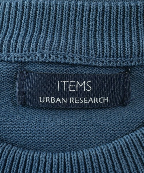 ITEMS URBAN RESEARCH（アイテムズアーバンリサーチ）ニット・セーター 青 サイズ:L メンズ/2200637275118