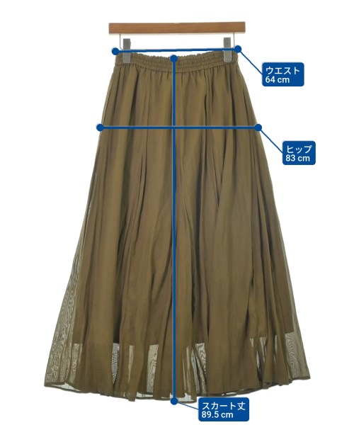 ITEMS URBAN RESEARCH（アイテムズアーバンリサーチ）ロング・マキシ丈スカート カーキ サイズ:F レディース/2200642334077