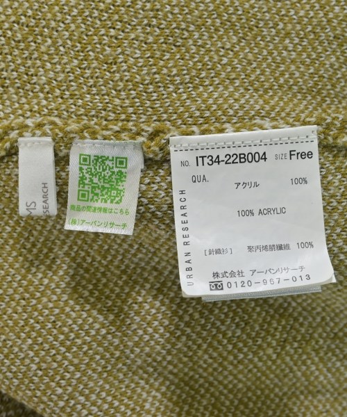 ITEMS URBAN RESEARCH（アイテムズアーバンリサーチ）ニット・セーター カーキ サイズ:F レディース/2200649625017