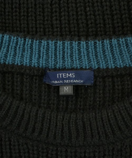 ITEMS URBAN RESEARCH（アイテムズアーバンリサーチ）ニット・セーター 黒 サイズ:M メンズ/2200697820020