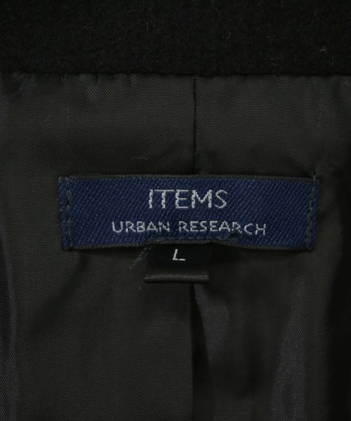 ITEMS URBAN RESEARCH（アイテムズアーバンリサーチ）チェスターコート 黒 サイズ:L メンズ/2200704011175