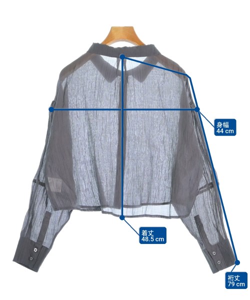 ITEMS URBAN RESEARCH（アイテムズアーバンリサーチ）ブラウス グレー サイズ:F レディース/2200697925053