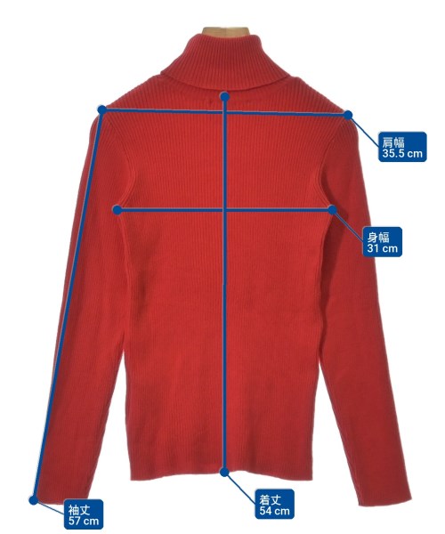 ITEMS URBAN RESEARCH（アイテムズアーバンリサーチ）ニット・セーター 赤 サイズ:F レディース/2200703292155
