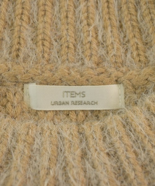 ITEMS URBAN RESEARCH（アイテムズアーバンリサーチ）ニット・セーター ベージュ サイズ:F レディース/2200664524104