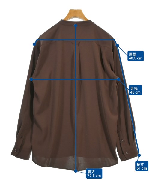 ITEMS URBAN RESEARCH（アイテムズアーバンリサーチ）カジュアルシャツ 茶 サイズ:L メンズ/2200665163074
