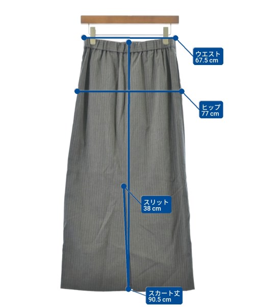 ITEMS URBAN RESEARCH（アイテムズアーバンリサーチ）ロング・マキシ丈スカート グレー サイズ:F レディース/2200669458152