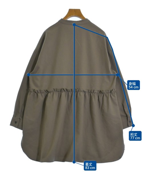 ITEMS URBAN RESEARCH（アイテムズアーバンリサーチ）カジュアルシャツ ベージュ サイズ:F レディース/2200724832217