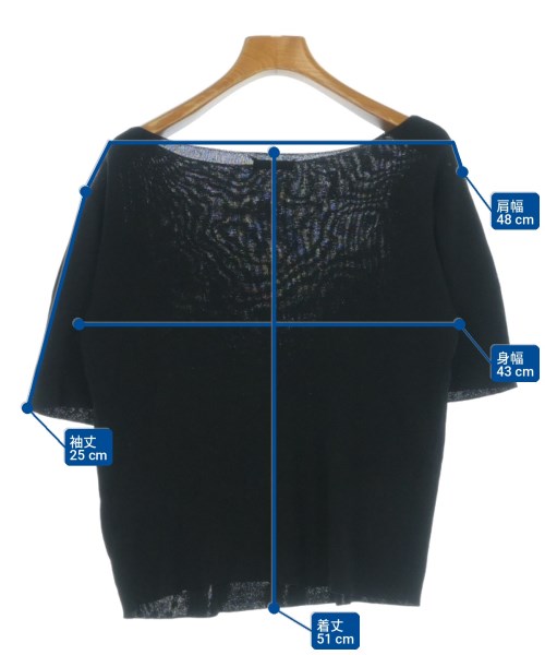 ITEMS URBAN RESEARCH（アイテムズアーバンリサーチ）ニット・セーター 黒 サイズ:F レディース/2200726485060
