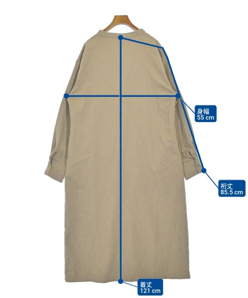 ITEMS URBAN RESEARCH（アイテムズアーバンリサーチ）ワンピース ベージュ サイズ:F レディース/2200714398013