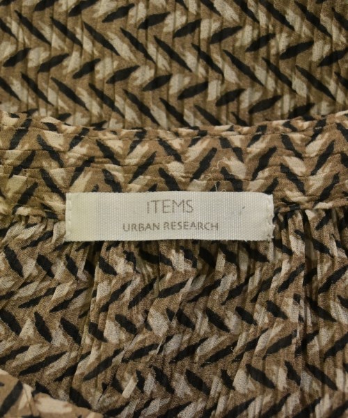 ITEMS URBAN RESEARCH（アイテムズアーバンリサーチ）ブラウス 茶 サイズ:F レディース/2200720693102