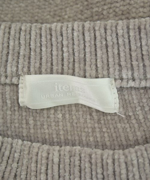 ITEMS URBAN RESEARCH（アイテムズアーバンリサーチ）ニット・セーター グレー サイズ:ONE レディース/2200727649027