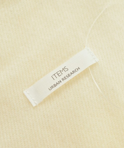 ITEMS URBAN RESEARCH（アイテムズアーバンリサーチ）マフラー 白 サイズ:- レディース/2200686126140