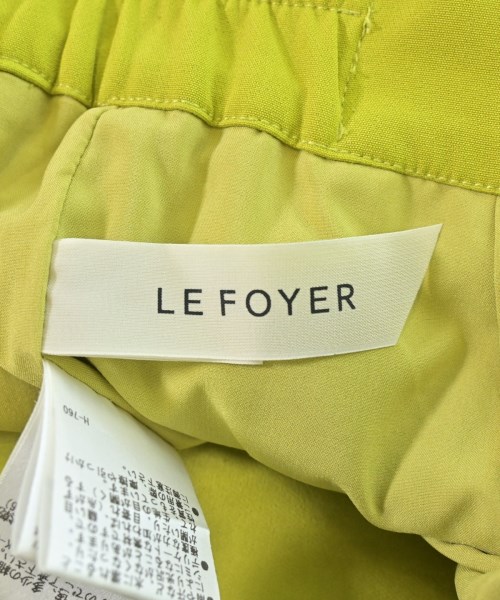 LE FOYER（ルフォワイエ）スラックス 黄 サイズ:36(S位) レディース/2200654249147