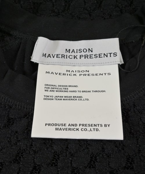 MAISON MAVERICK PRESENTS（メゾンマベリックプレゼンツ）Tシャツ・カットソー 黒 サイズ:38(M位) レディース/2200643540064