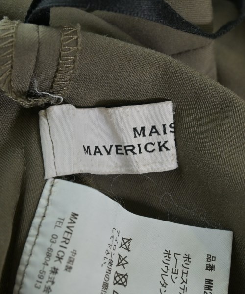 MAISON MAVERICK PRESENTS（メゾンマベリックプレゼンツ）スラックス カーキ サイズ:38(M位) レディース/2200662982012