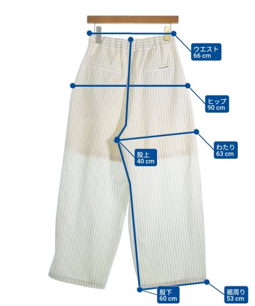 MAISON MAVERICK PRESENTS（メゾンマベリックプレゼンツ）スラックス 白 サイズ:38(M位) レディース/2200662982029