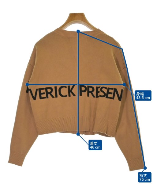 MAISON MAVERICK PRESENTS（メゾンマベリックプレゼンツ）カーディガン 茶 サイズ:F レディース/2200677595047