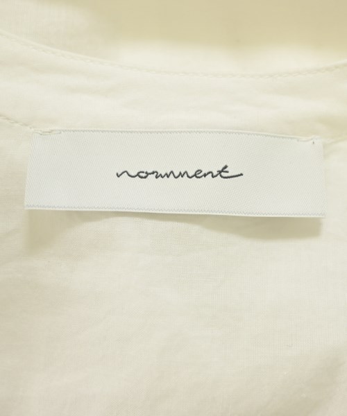 normment（ノーメント）ブラウス 白 サイズ:F レディース/2200673163080