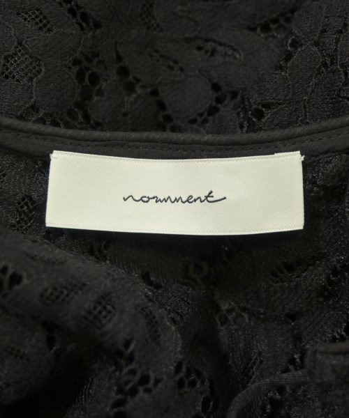 normment（ノーメント）ブラウス 黒 サイズ:F レディース/2200673163097