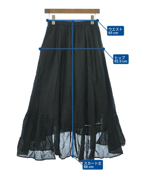 normment（ノーメント）ロング・マキシ丈スカート 黒 サイズ:F レディース/2200645777024