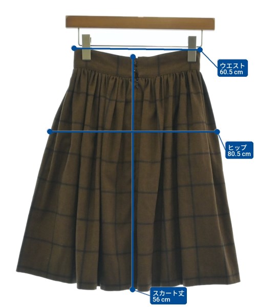 soeur（スール）ひざ丈スカート 茶 サイズ:34(XS位) レディース/2200722894033