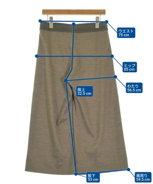 TONET（トーネット）クロップドパンツ 茶 サイズ:42(M位) レディース/2200640120627