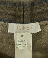 TONET（トーネット）クロップドパンツ 茶 サイズ:42(M位) レディース/2200640120627