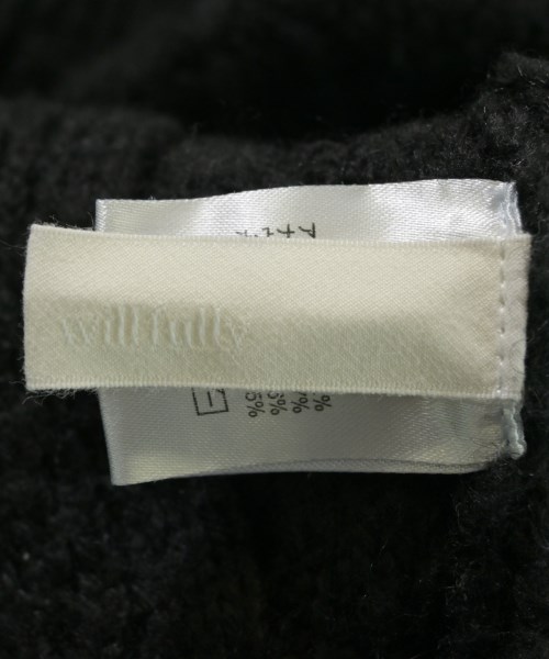 willfully（ウィルフリー）ニット・セーター 黒 サイズ:F レディース/2200612100114