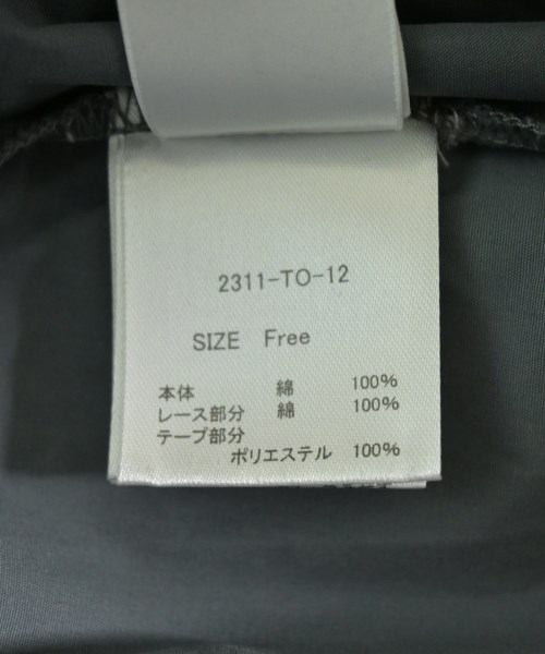 willfully（ウィルフリー）ブラウス グレー サイズ:F レディース/2200615323107