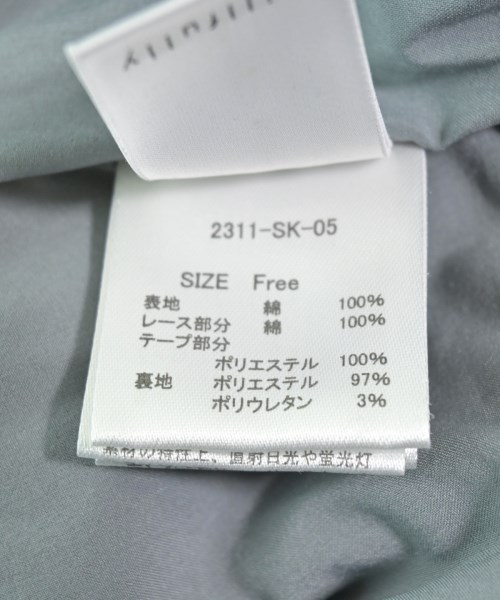 willfully（ウィルフリー）ロング・マキシ丈スカート 青 サイズ:F レディース/2200615323176