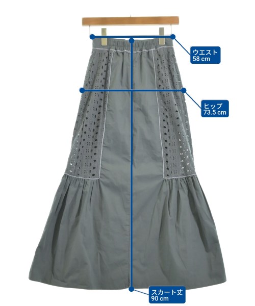 willfully（ウィルフリー）ロング・マキシ丈スカート 青 サイズ:F レディース/2200615323176