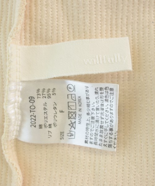 willfully（ウィルフリー）Tシャツ・カットソー ベージュ サイズ:F レディース/2200607886122
