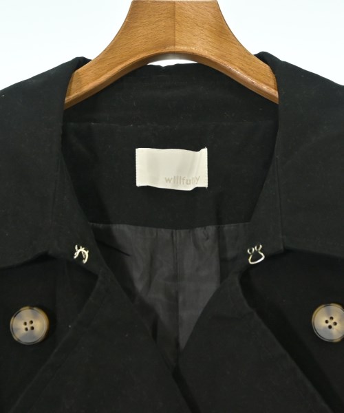 willfully（ウィルフリー）トレンチコート 黒 サイズ:F レディース/2200675386036