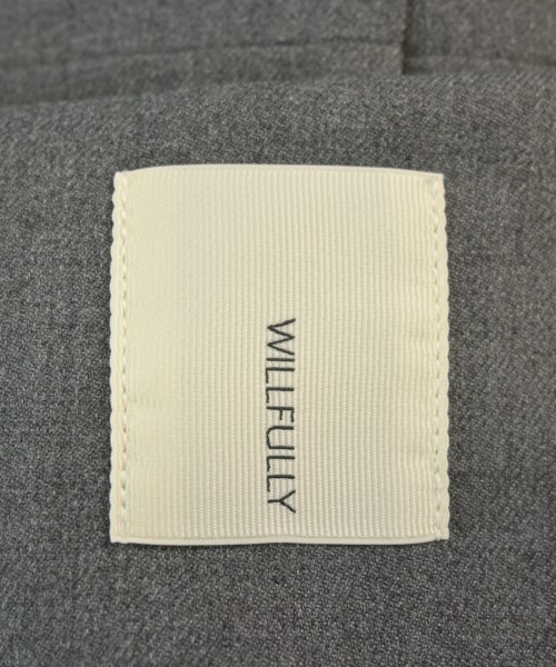willfully（ウィルフリー）ノーカラージャケット グレー サイズ:F レディース/2200695671037
