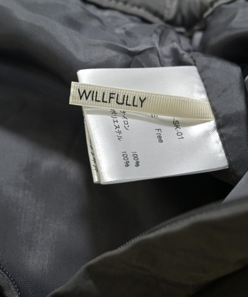 willfully（ウィルフリー）ロング・マキシ丈スカート グレー サイズ:F レディース/2200638159035