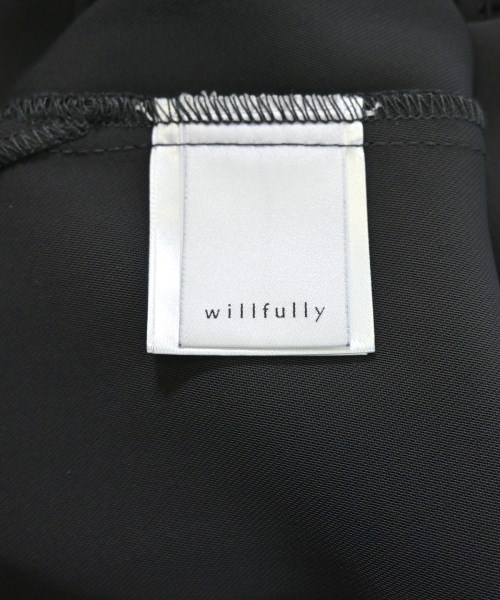 willfully（ウィルフリー）カジュアルシャツ 黒 サイズ:F レディース/2200643785205