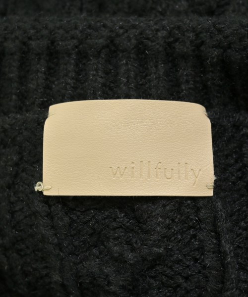 willfully（ウィルフリー）ニット・セーター 黒 サイズ:F レディース/2200673999061