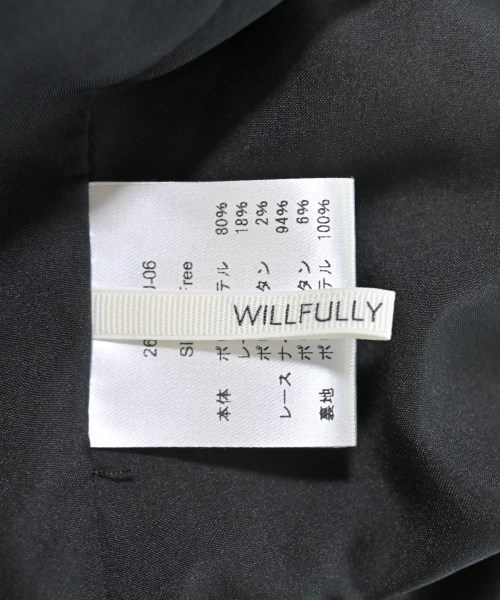 willfully（ウィルフリー）ジャケット 黒 サイズ:F レディース/2200682455022