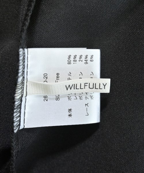 willfully（ウィルフリー）キャミソール 黒 サイズ:F レディース/2200682455039