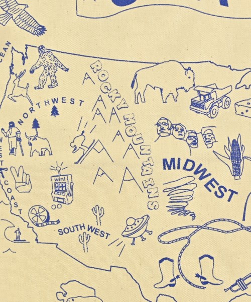 MAPTOTE（マップトート）トートバッグ 白 サイズ:- メンズ/2200721981789
