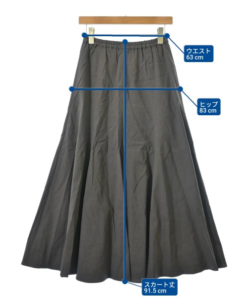 ma couleur（マクルール）ロング・マキシ丈スカート 茶 サイズ:36(S位) レディース/2200610926303