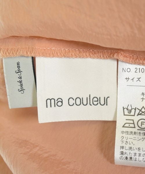 ma couleur（マクルール）カジュアルシャツ オレンジ サイズ:38(M位) レディース/2200670628056