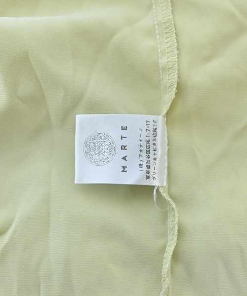 MARTE（マルテ）カジュアルシャツ 黄 サイズ:F レディース/2200653708096