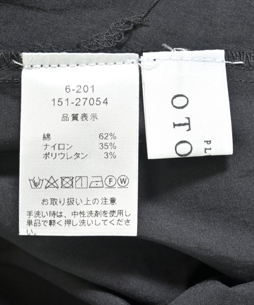 PLUS OTO.HA（プラスオトハ）ワンピース 黒 サイズ:F レディース/2200609343067