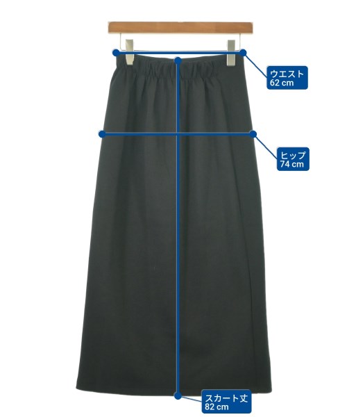 PLUS OTO.HA（プラスオトハ）ロング・マキシ丈スカート 黒 サイズ:F レディース/2200646107141