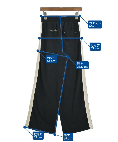 ESSENTIAL DOUBLE STANDARD CLOTHING（エッセンシャルダブルスタンダードクロッシング）スウェットパンツ 黒 サイズ:36(S位) レディース/2200692050118