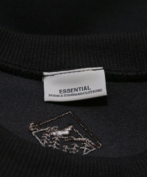 ESSENTIAL DOUBLE STANDARD CLOTHING（エッセンシャルダブルスタンダードクロッシング）スウェット 黒 サイズ:F レディース/2200692050125