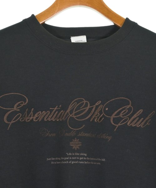 ESSENTIAL DOUBLE STANDARD CLOTHING（エッセンシャルダブルスタンダードクロッシング）スウェット 黒 サイズ:F レディース/2200692050125