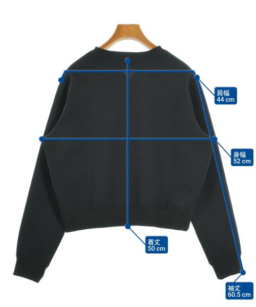 ESSENTIAL DOUBLE STANDARD CLOTHING（エッセンシャルダブルスタンダードクロッシング）スウェット 黒 サイズ:F レディース/2200692050125
